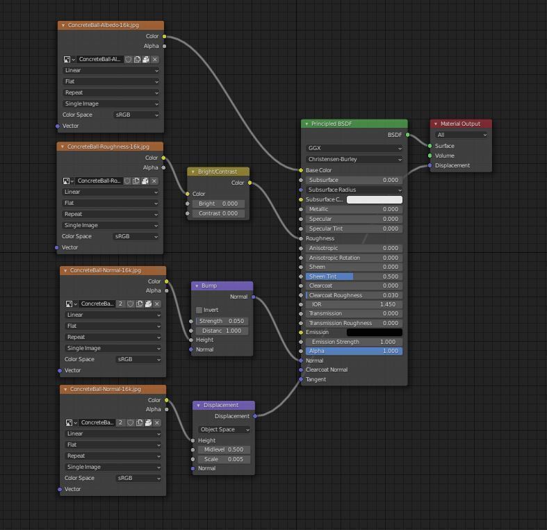 Concrete Ball 3D model_10