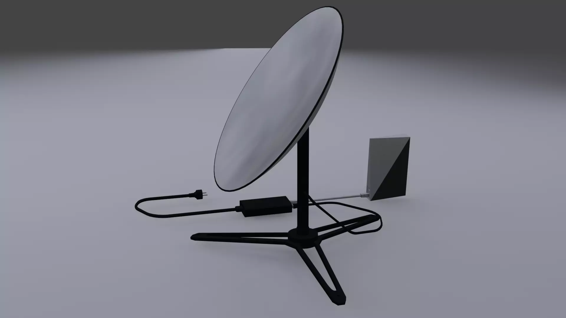 Starlink Kit Low-poly 3D model_0