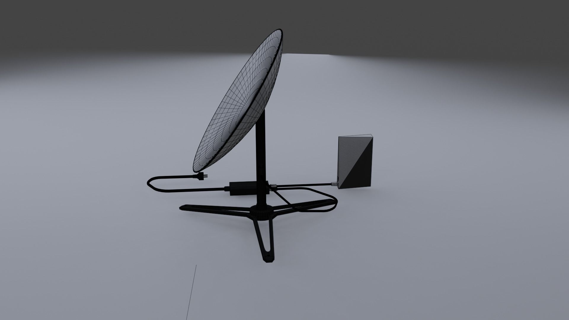 Starlink Kit Low-poly 3D model_5