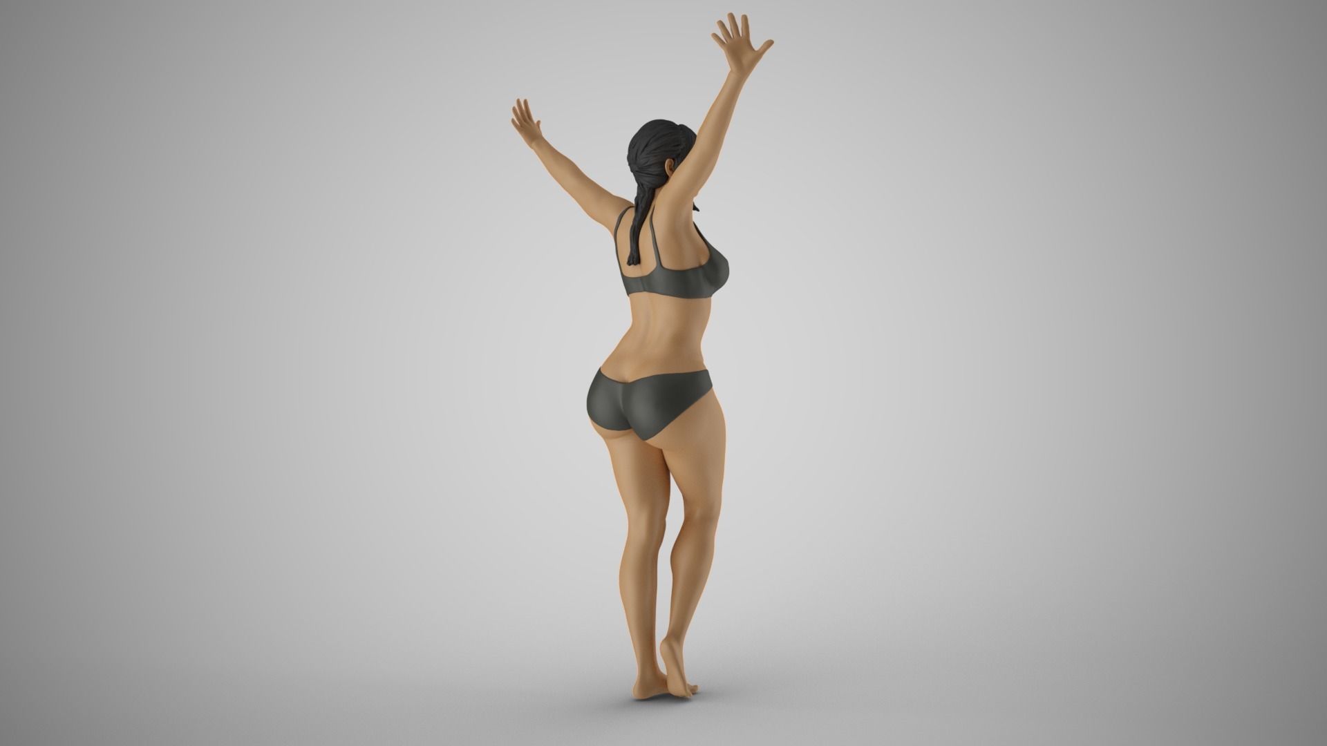 Girl Trapped 3D print model_6