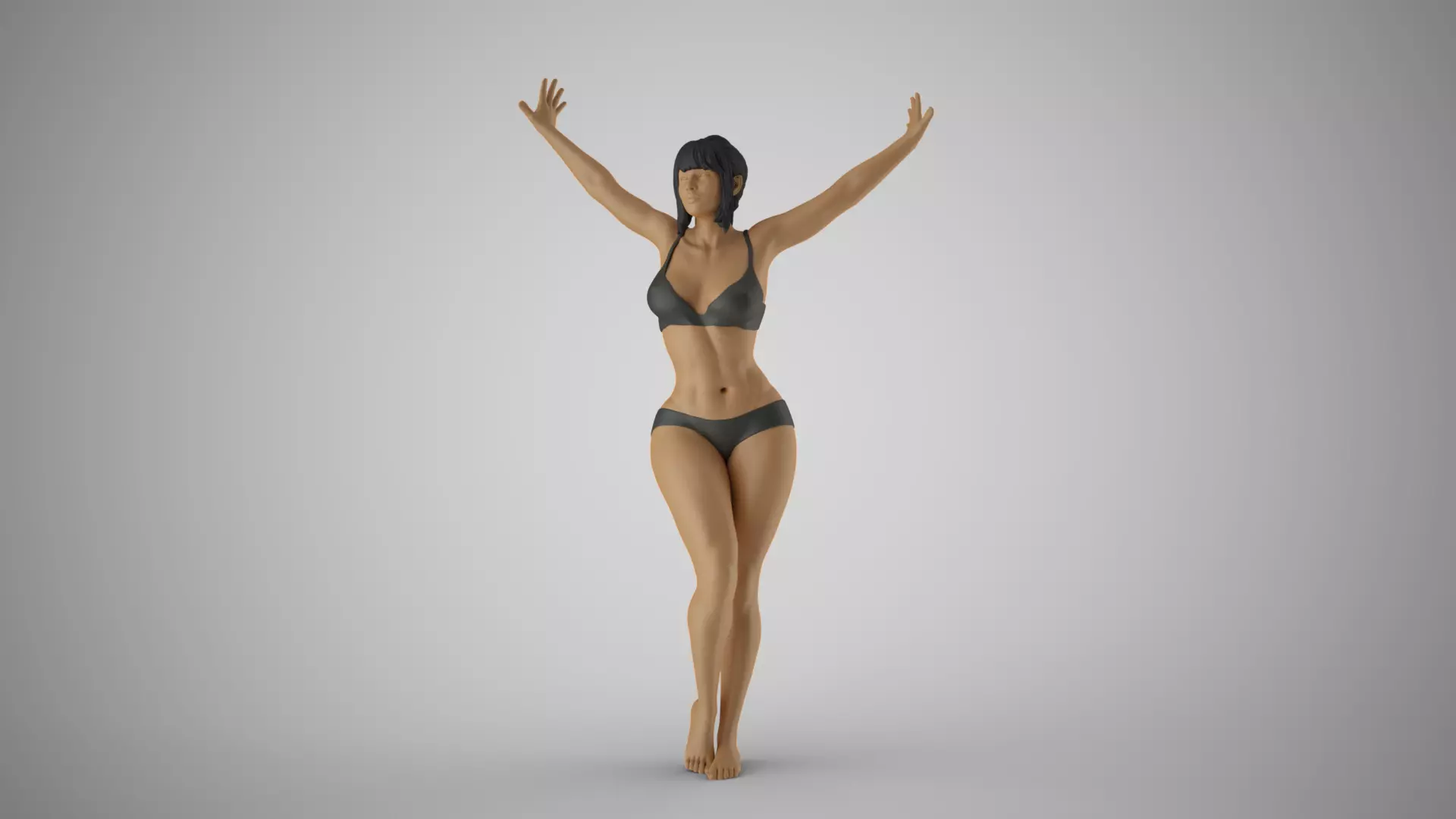 Girl Trapped 3D print model_0