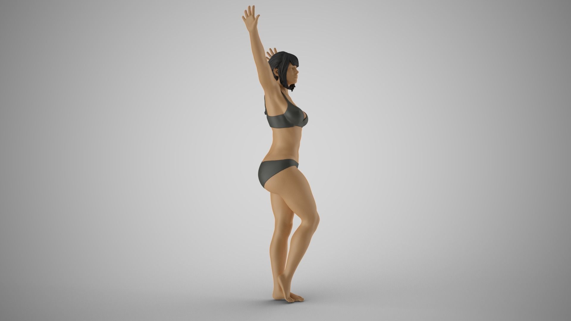 Girl Trapped 3D print model_5