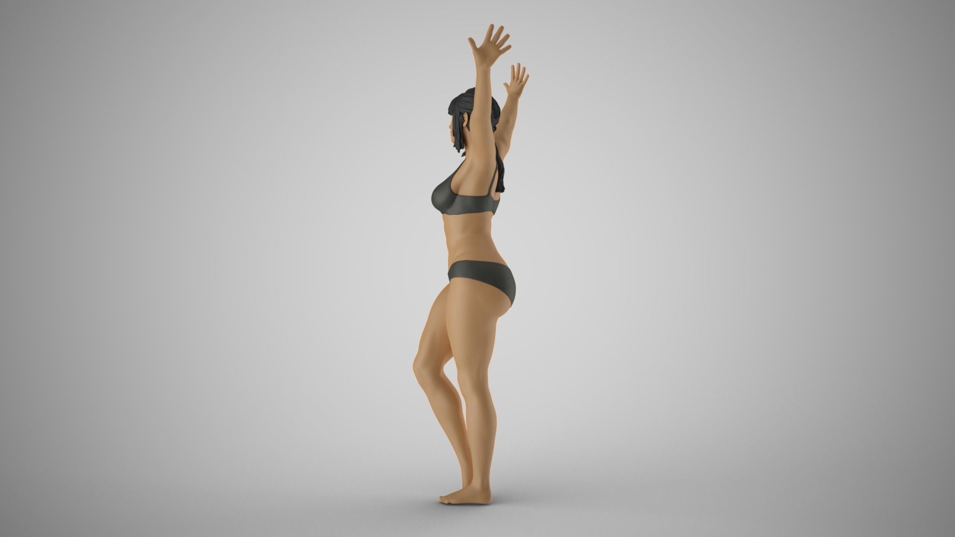 Girl Trapped 3D print model_9