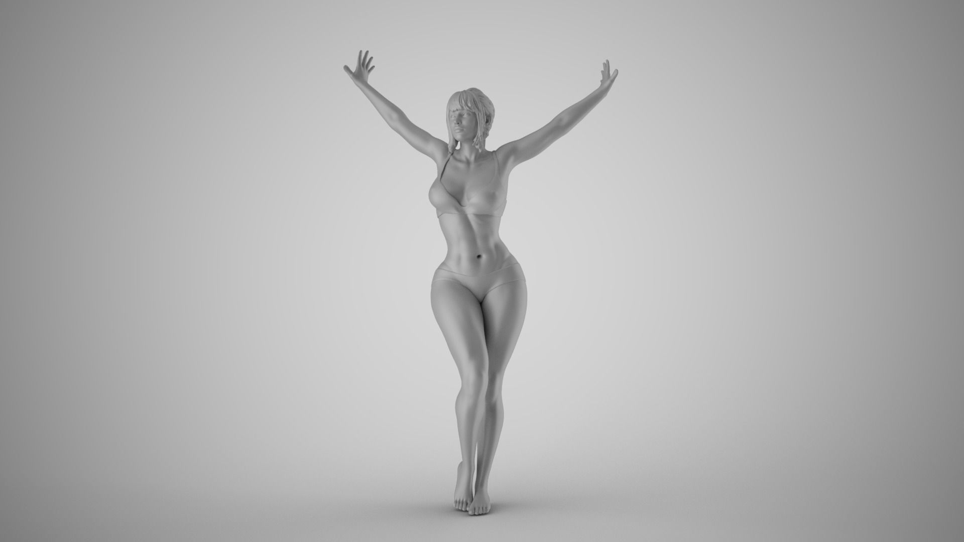 Girl Trapped 3D print model_2