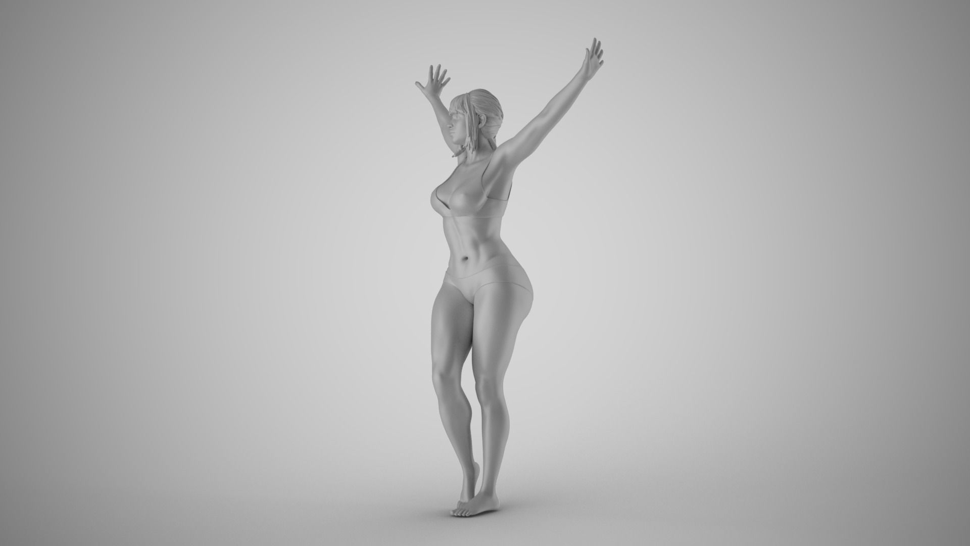 Girl Trapped 3D print model_1