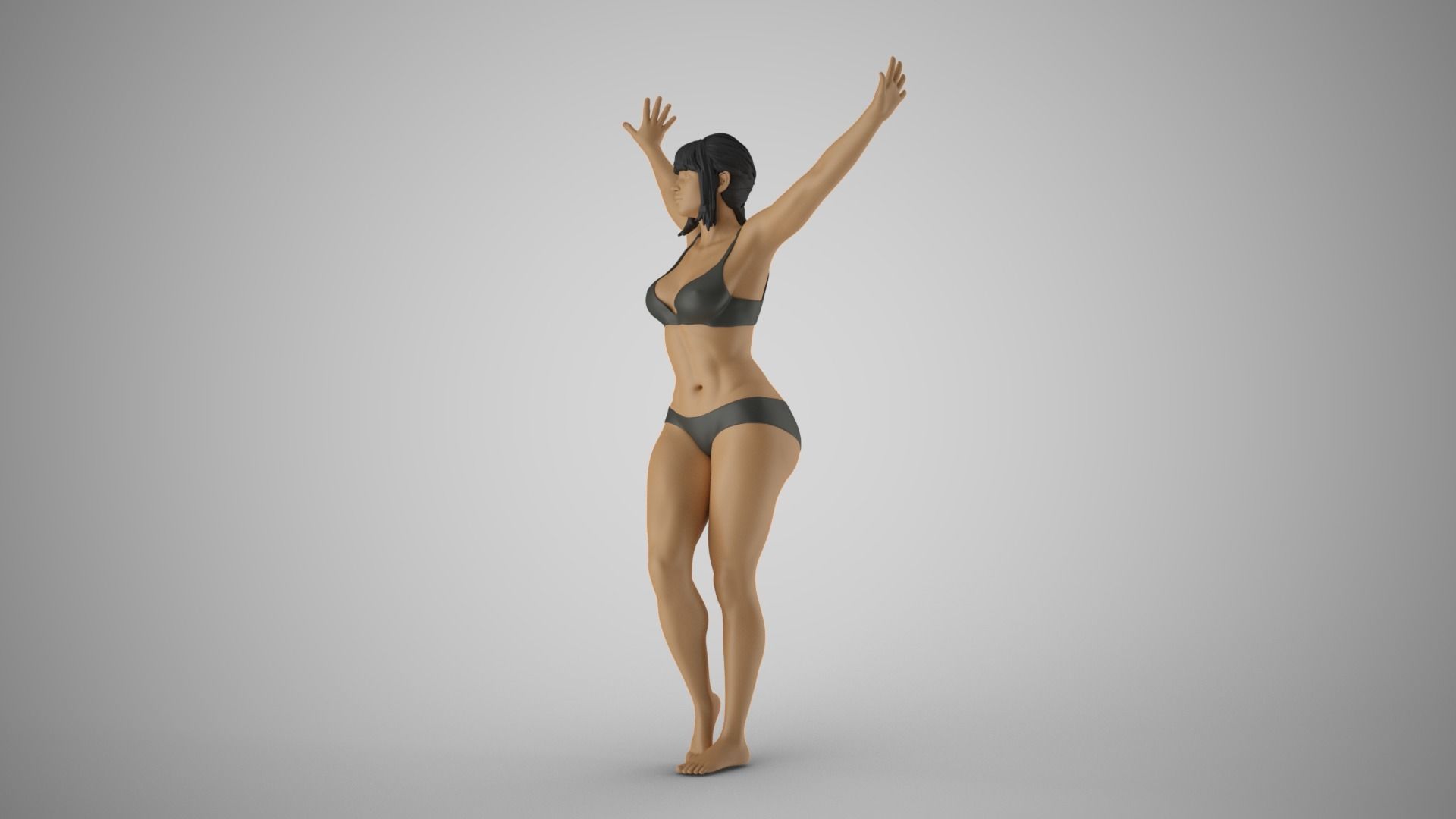 Girl Trapped 3D print model_10