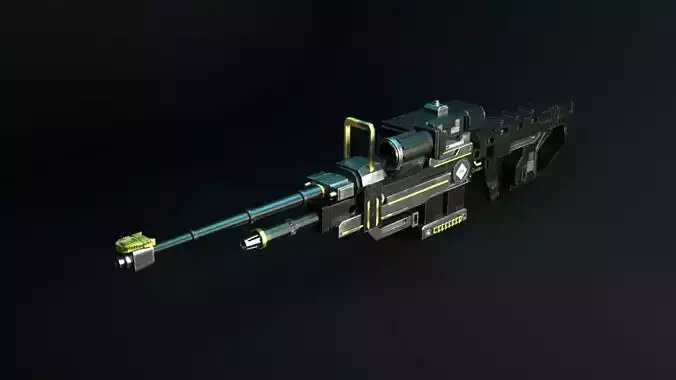 Sniper Game Weapon 3D model