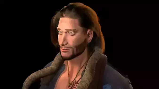 Dude Character Low-poly 3D model