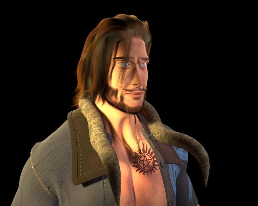 Dude Character Low-poly 3D model_3