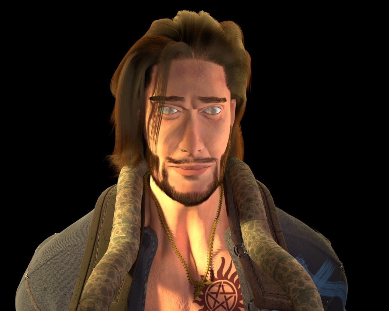 Dude Character Low-poly 3D model_2