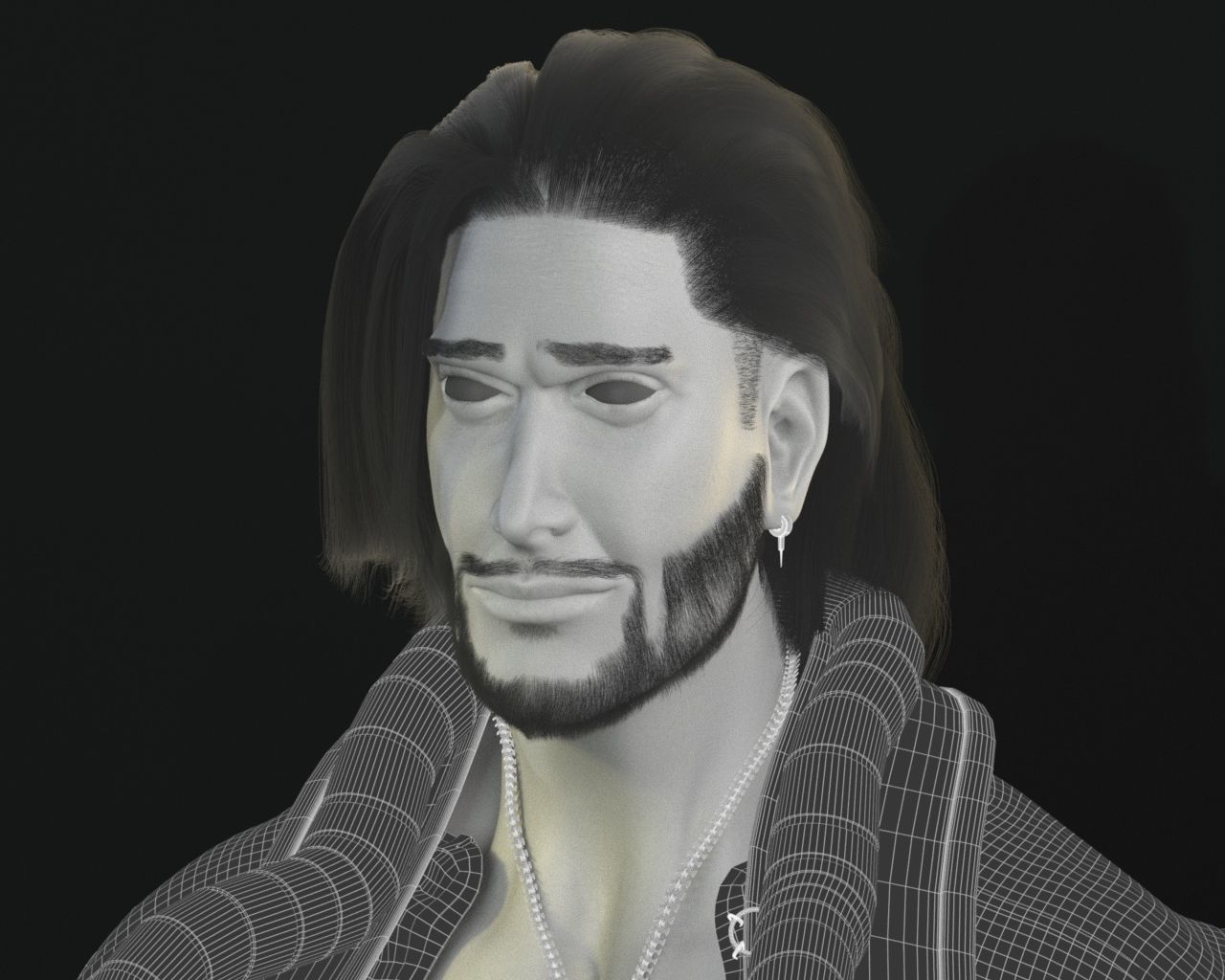 Dude Character Low-poly 3D model_7