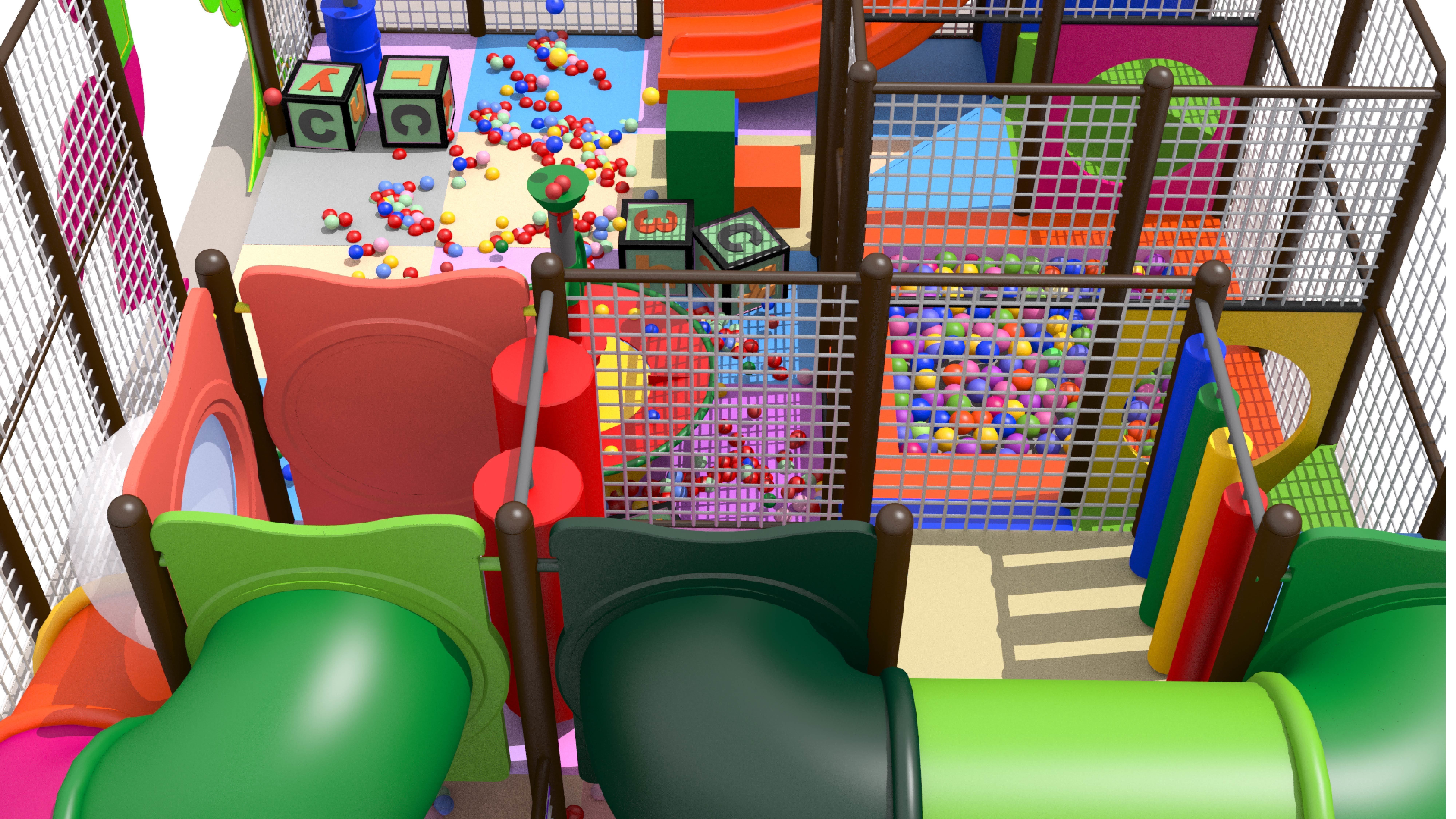 Indoor Playground 3D model_8