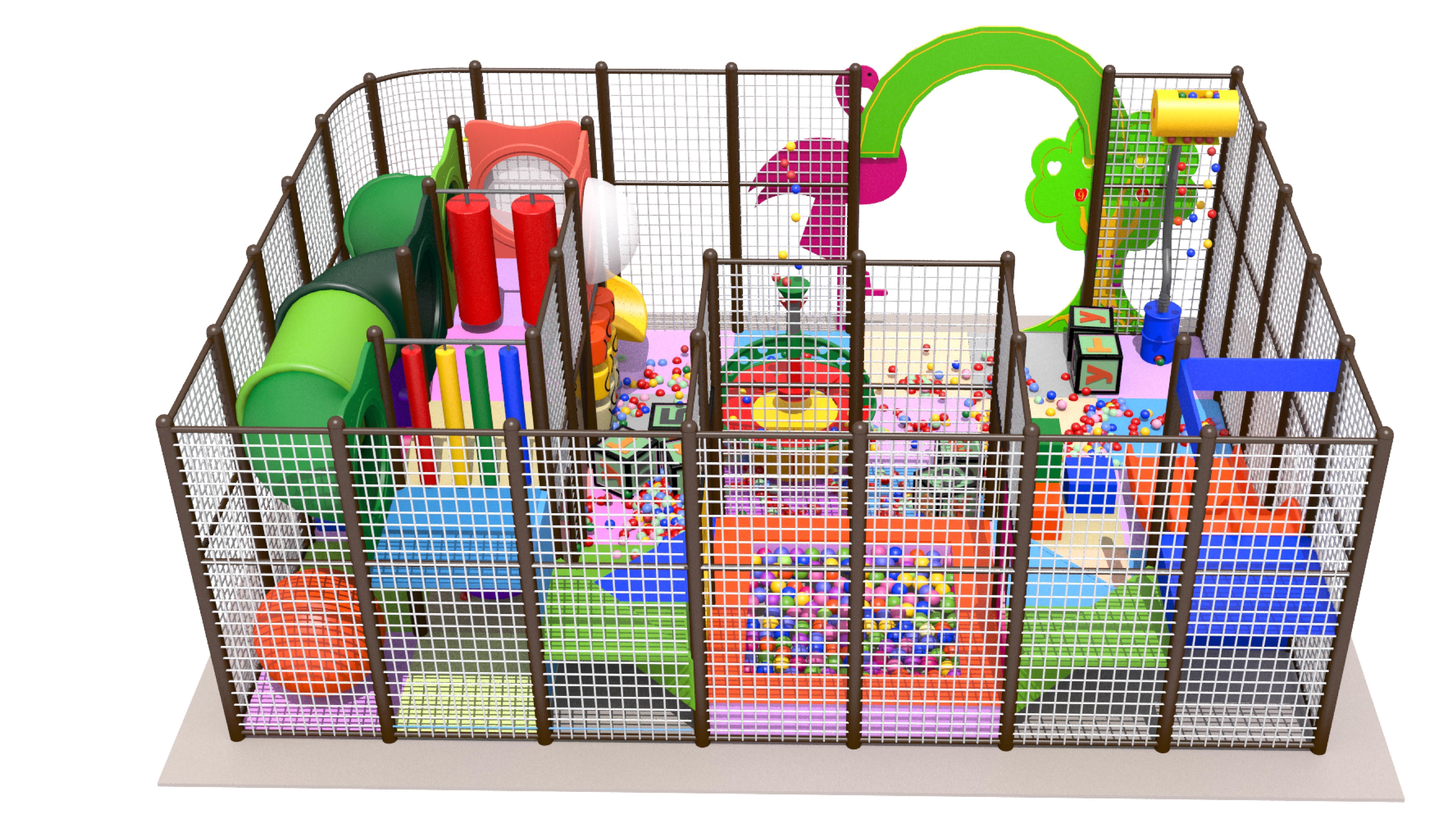 Indoor Playground 3D model_2