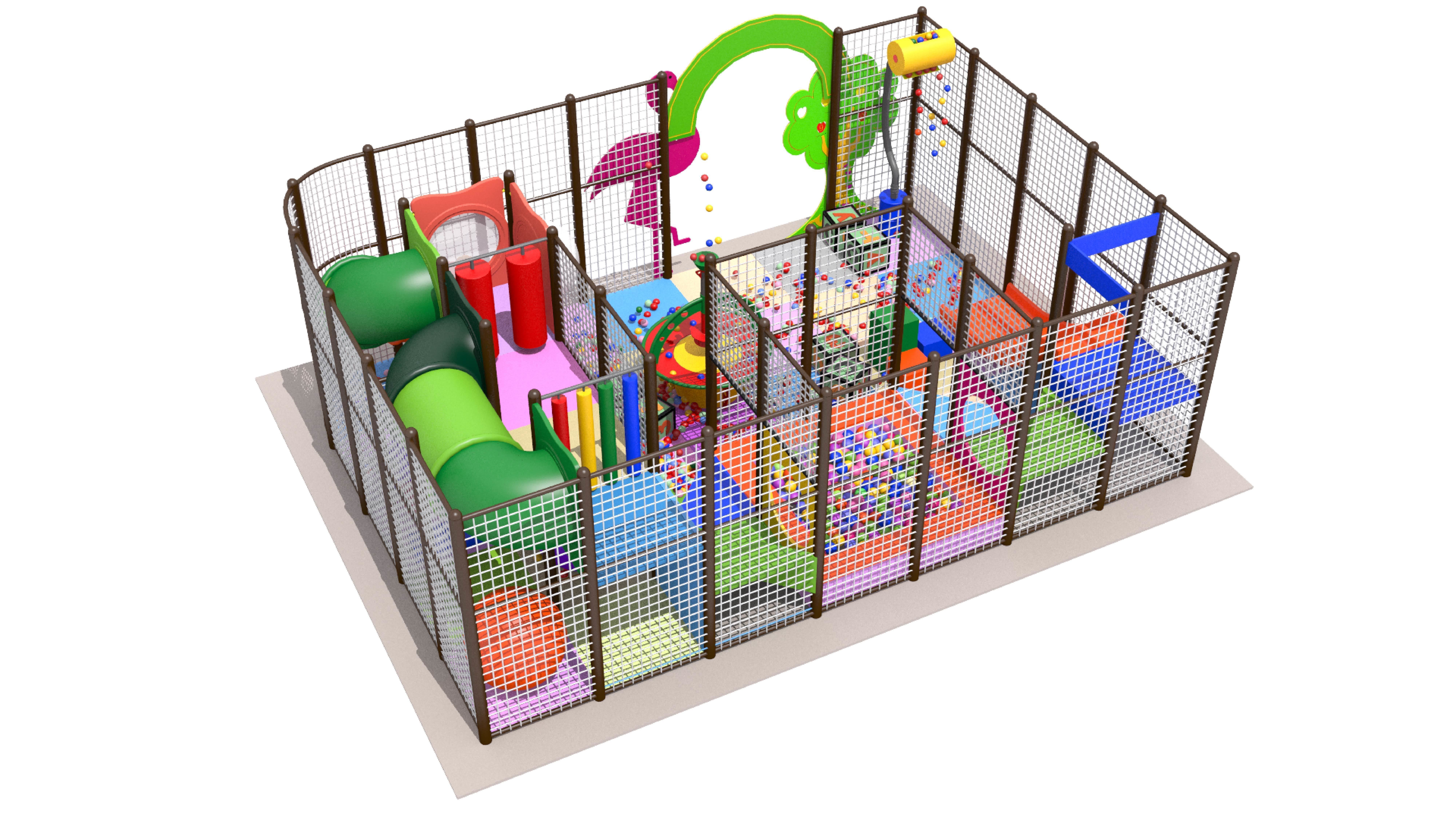 Indoor Playground 3D model_7