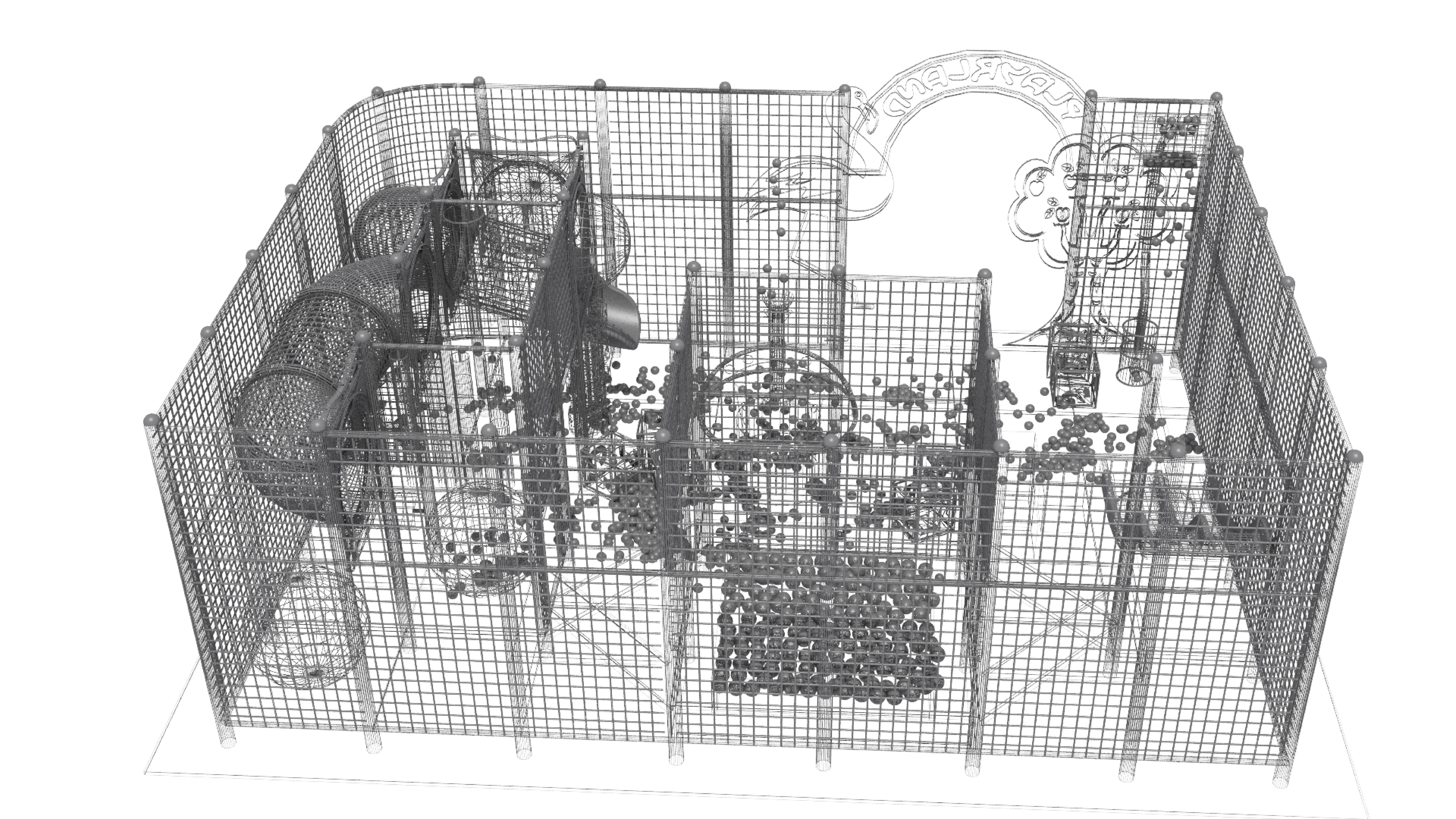 Indoor Playground 3D model_10