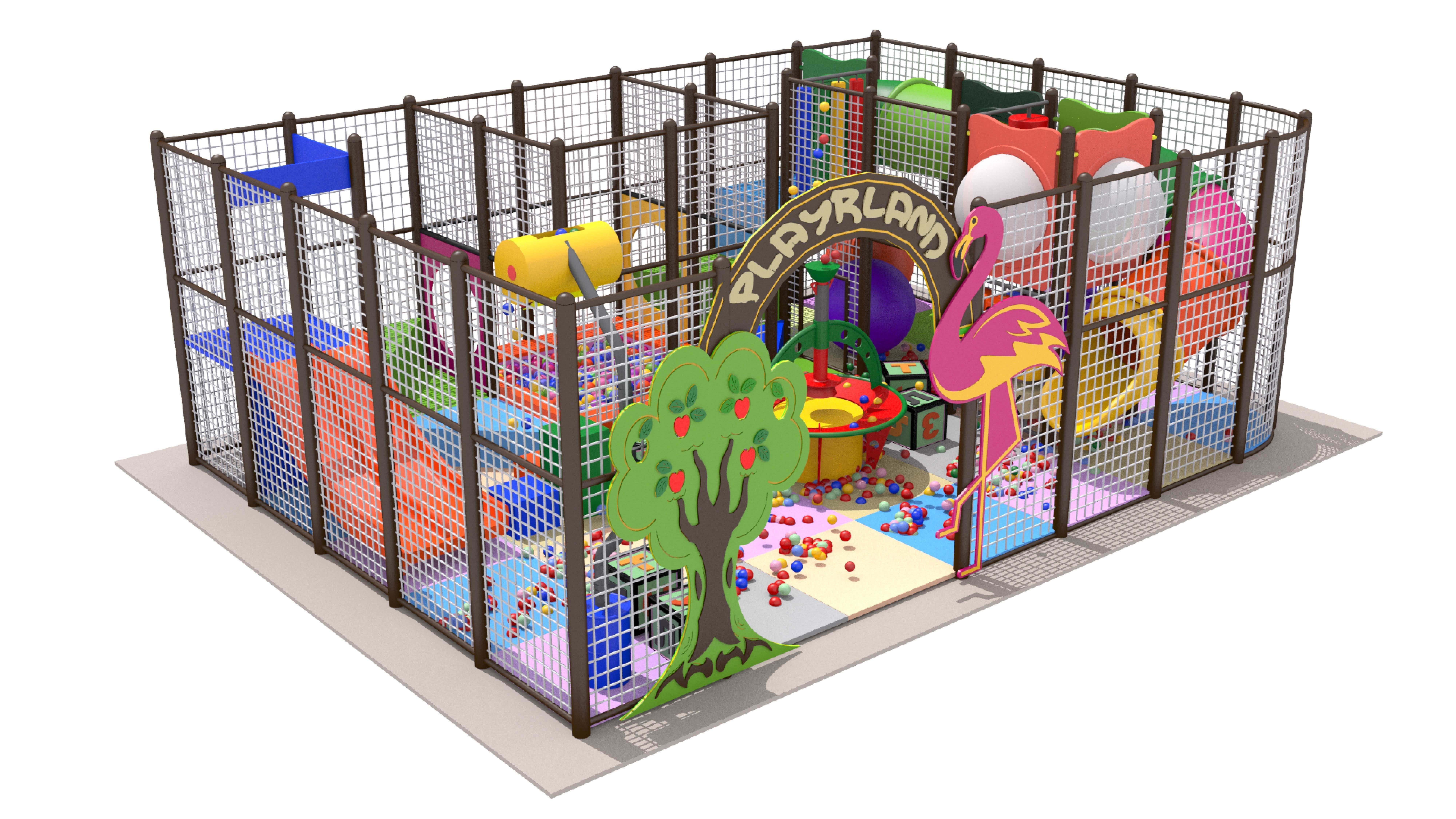 Indoor Playground 3D model_1