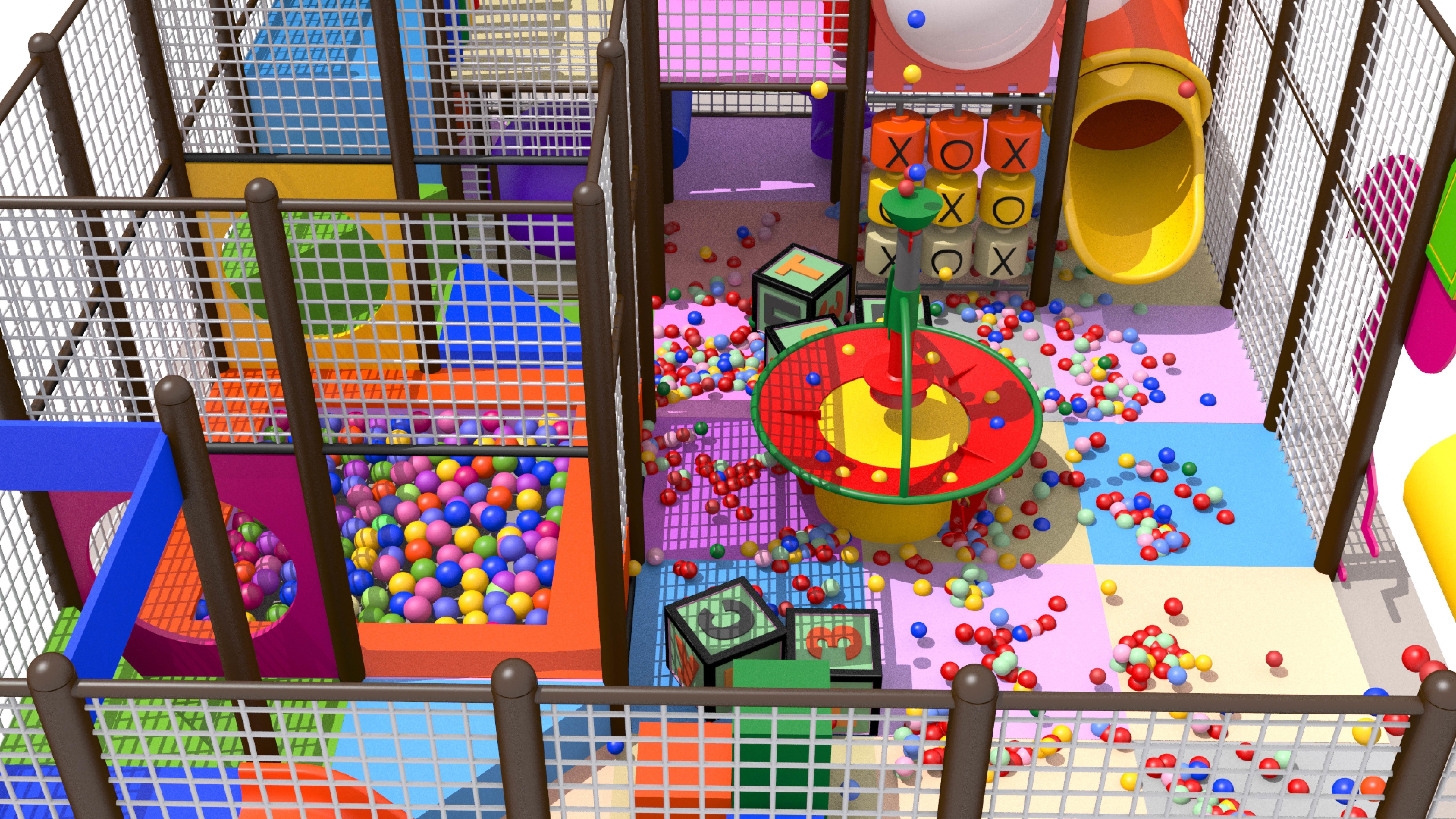 Indoor Playground 3D model_9