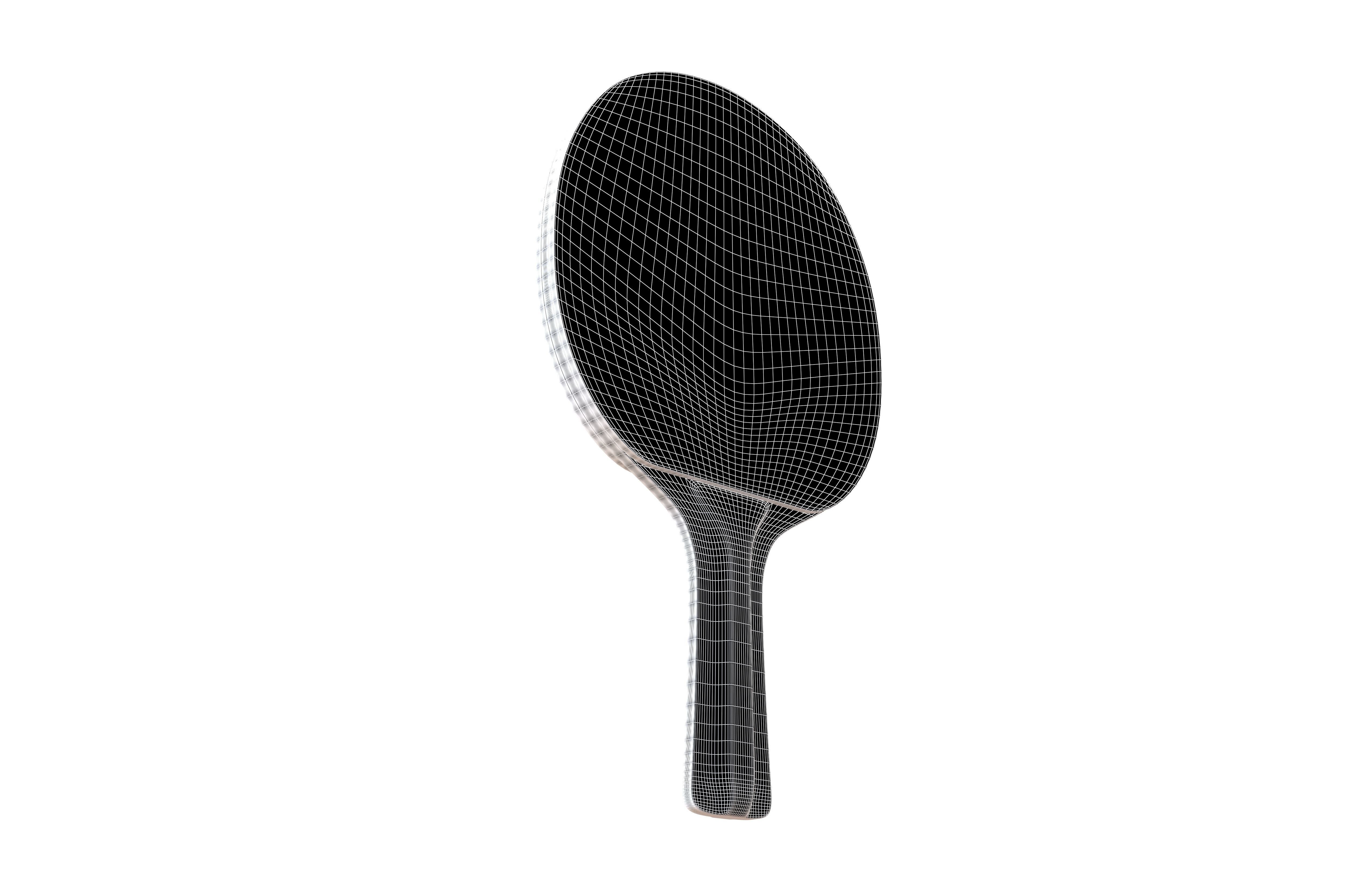 Ping Pong Paddle v1 001 Low-poly 3D model_6