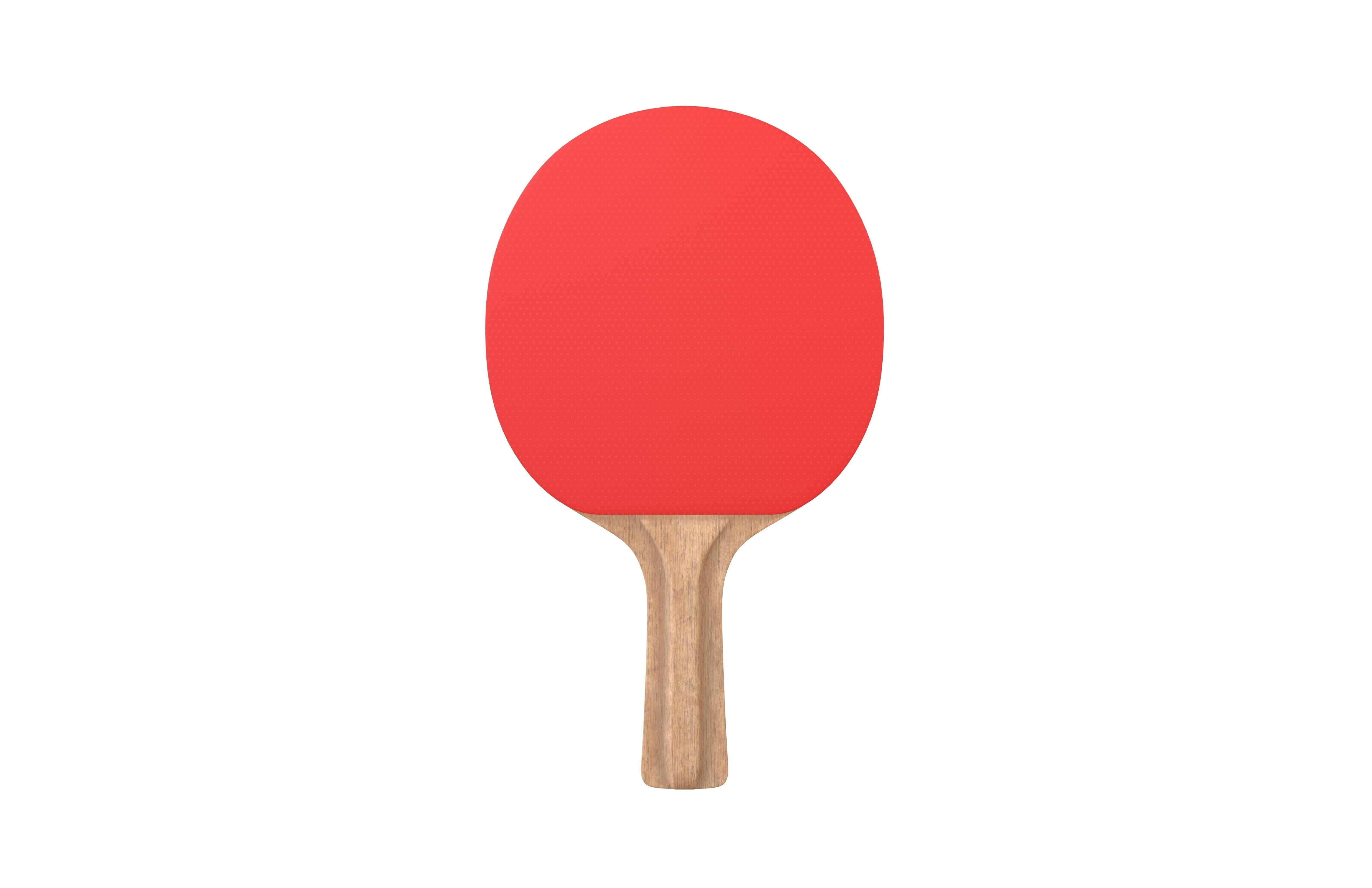 Ping Pong Paddle v1 001 Low-poly 3D model_2