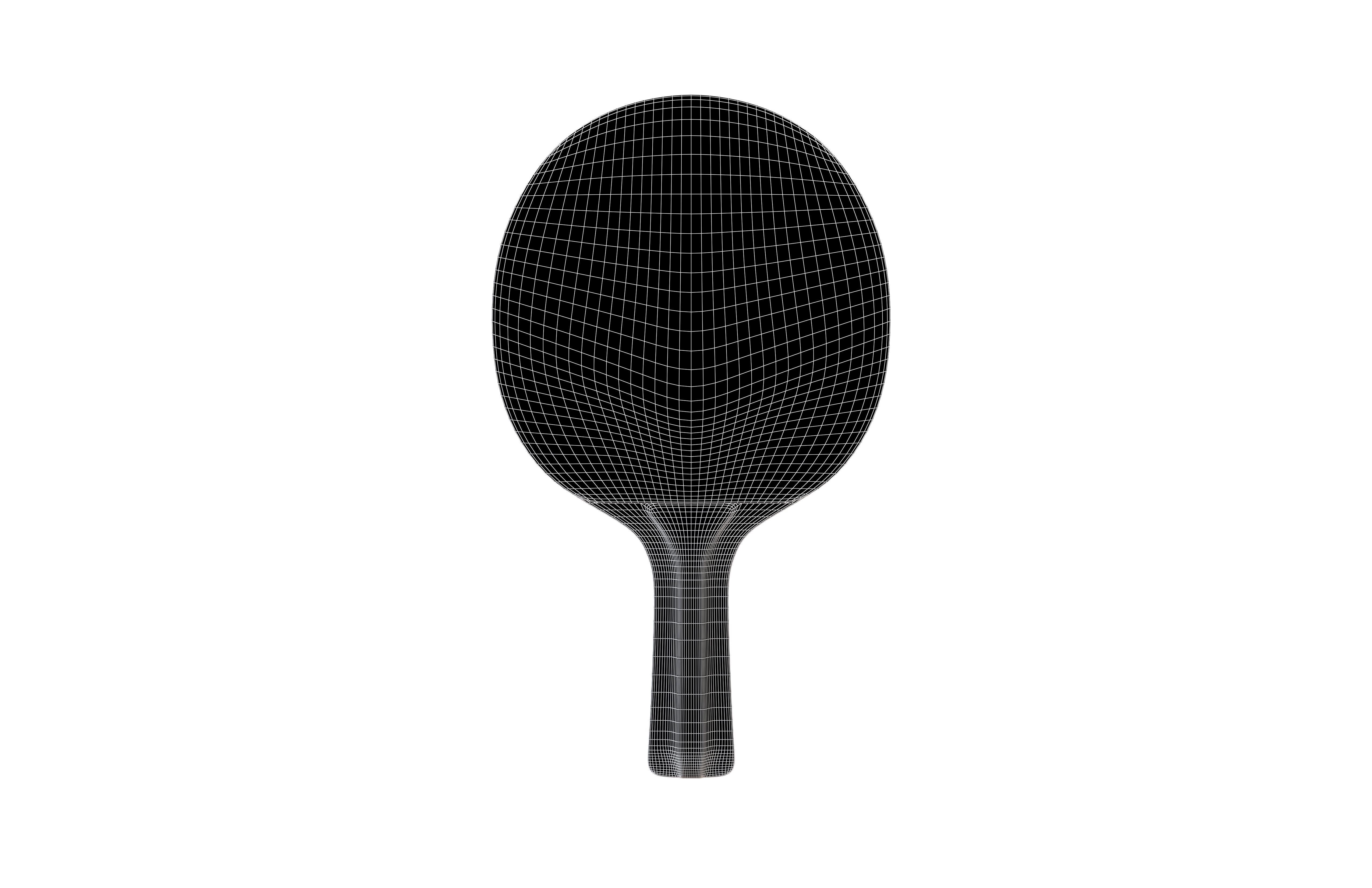 Ping Pong Paddle v1 001 Low-poly 3D model_5
