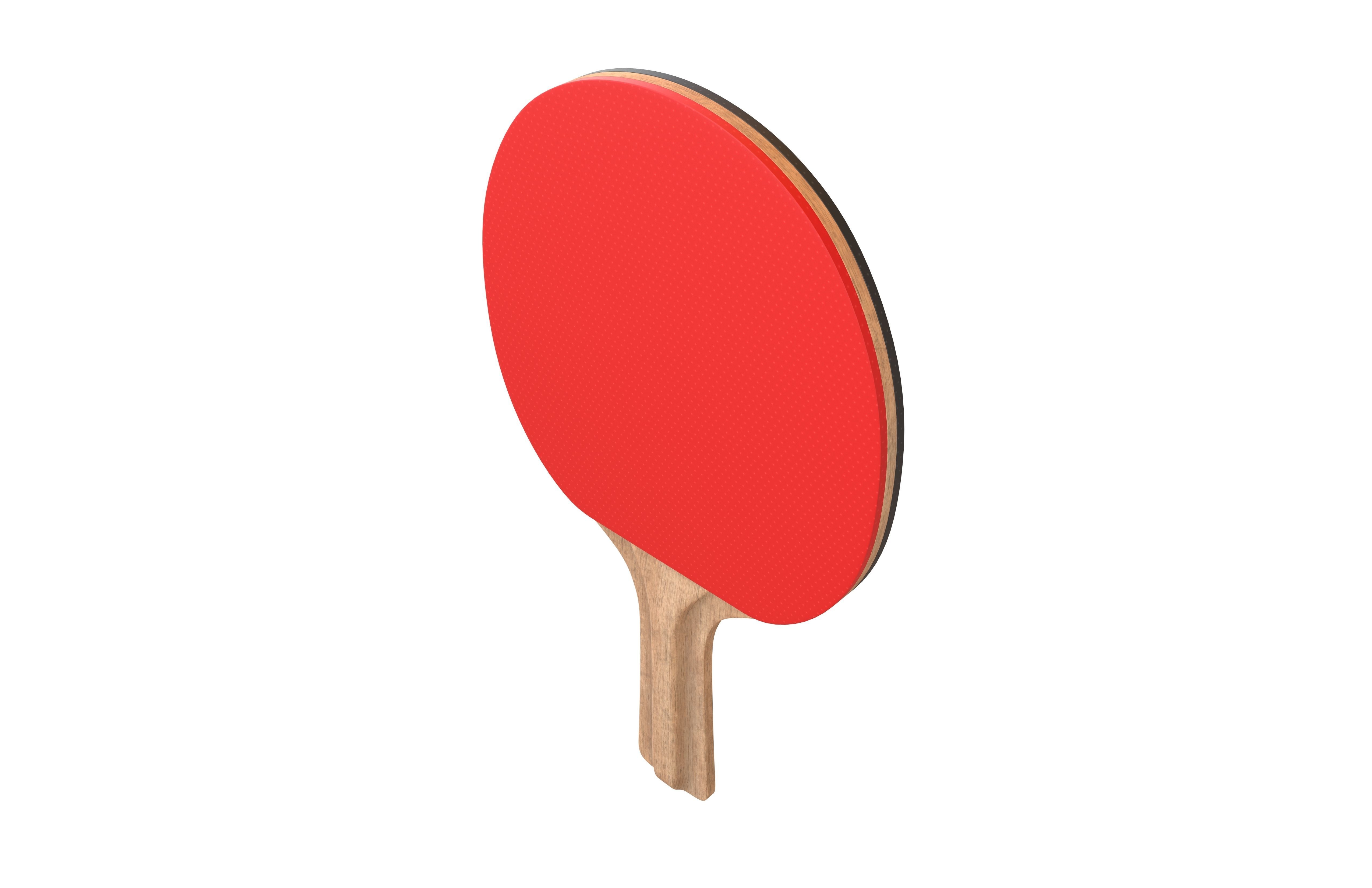 Ping Pong Paddle v1 001 Low-poly 3D model_1