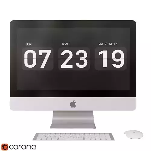 iMac1 corona clock - imac 3D model