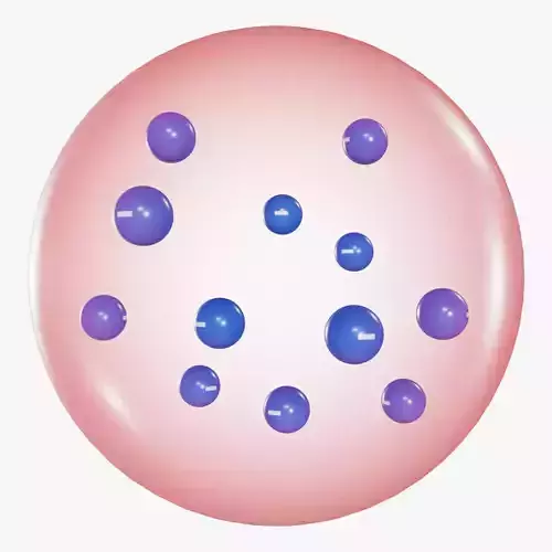 Atom Plum Pudding Model - Thomson 3D model