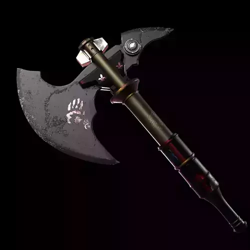 Axe Stylized Game Ready Model Free 3D model