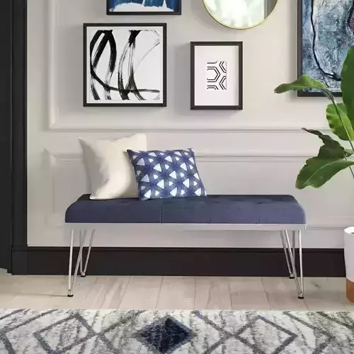 Brychan Upholstered Bench - 2 Colour