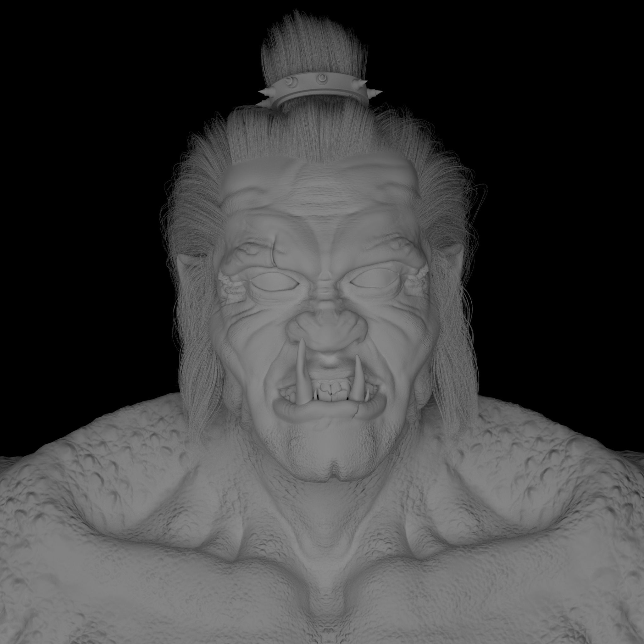 Creature Dude 3D model_2