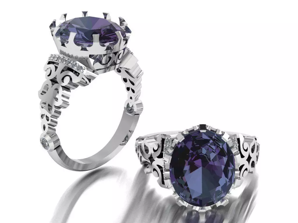 flora ring 06 3D print model