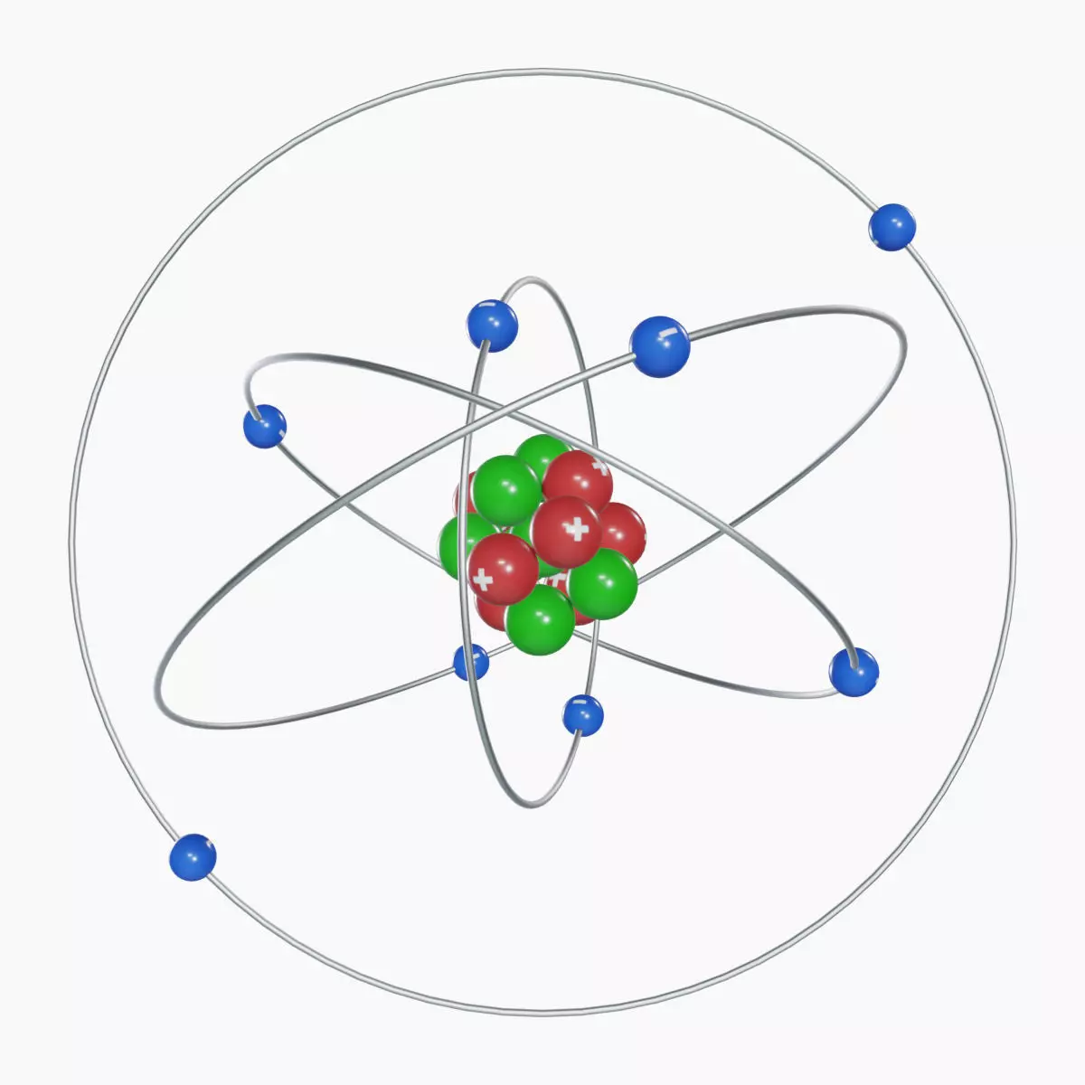 Atom Planetary Model - Bohr 3D model_0