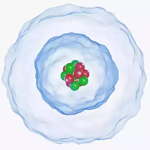 Atom Quantum Model - Schrodinger 3D model