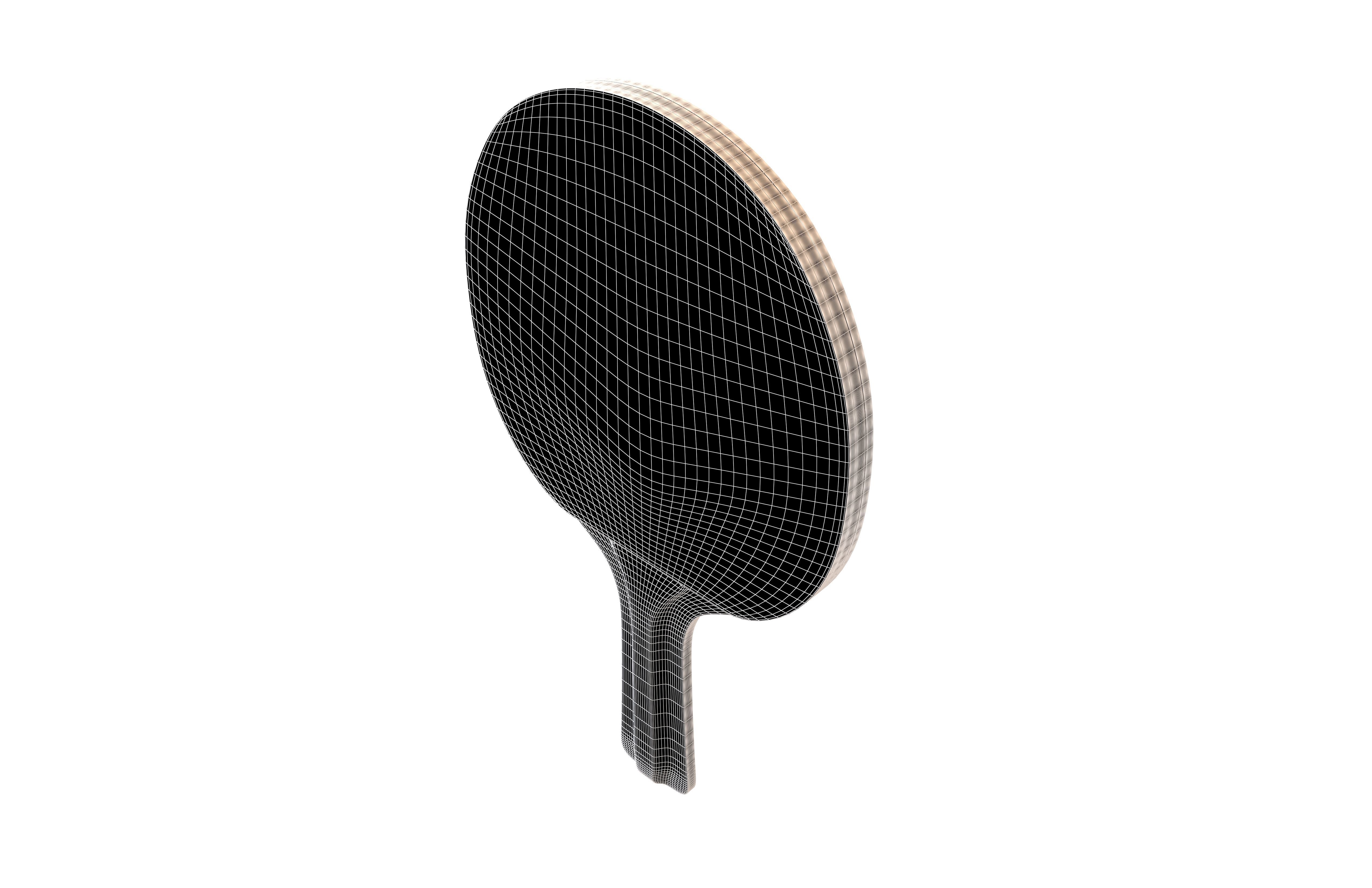 Ping Pong Paddle v1 002 Low-poly 3D model_8