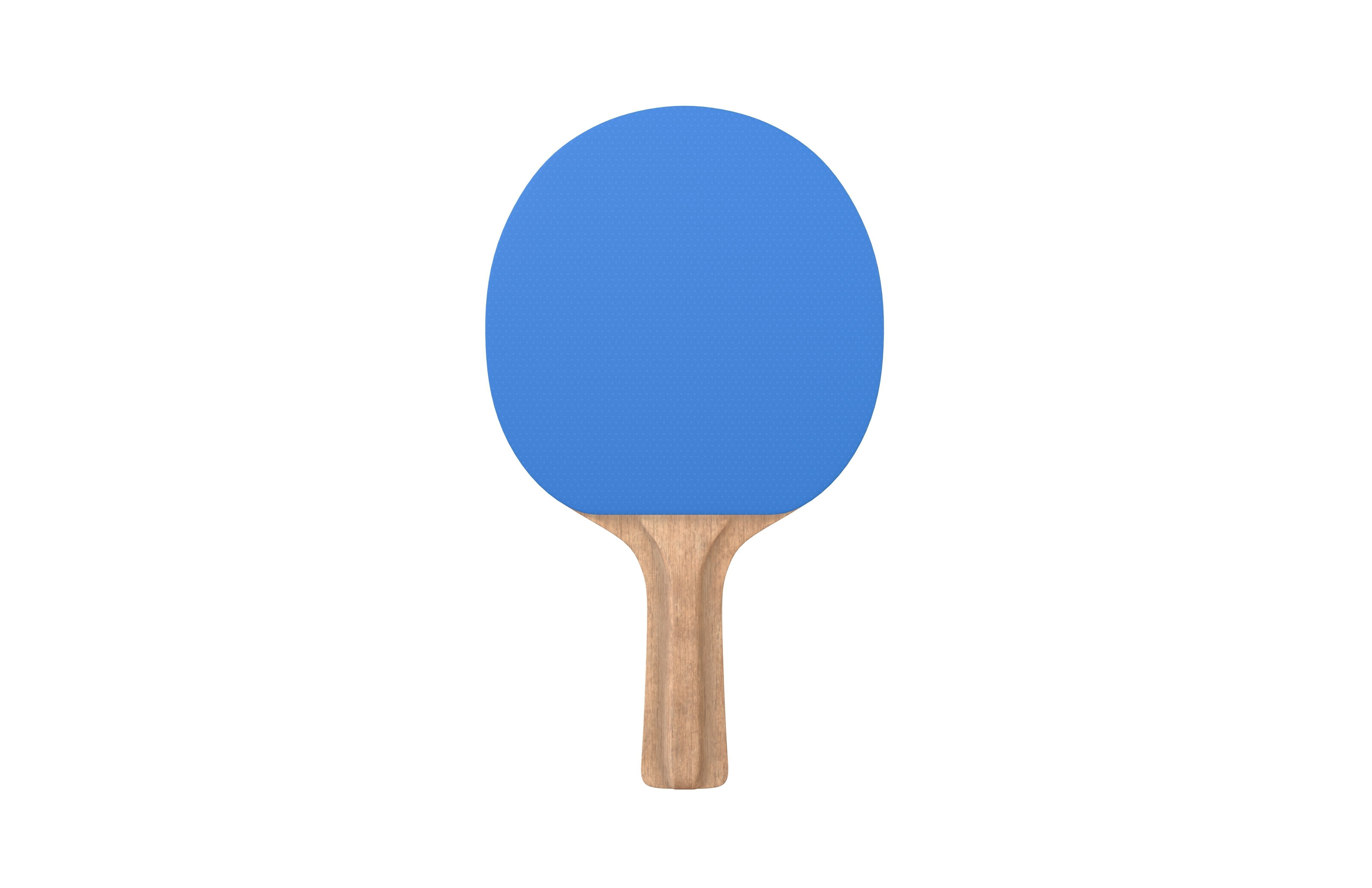 Ping Pong Paddle v1 002 Low-poly 3D model_1