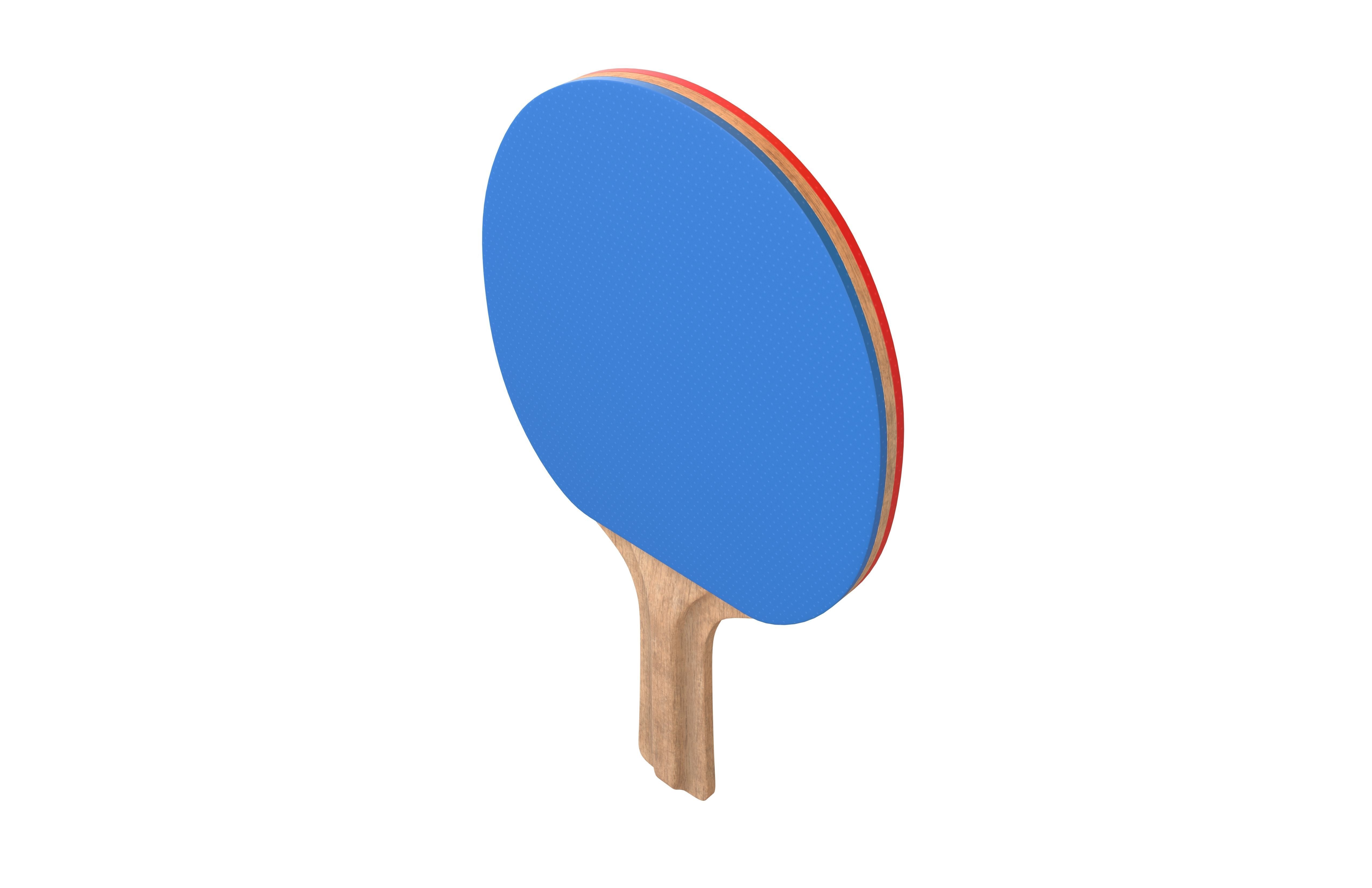 Ping Pong Paddle v1 002 Low-poly 3D model_2