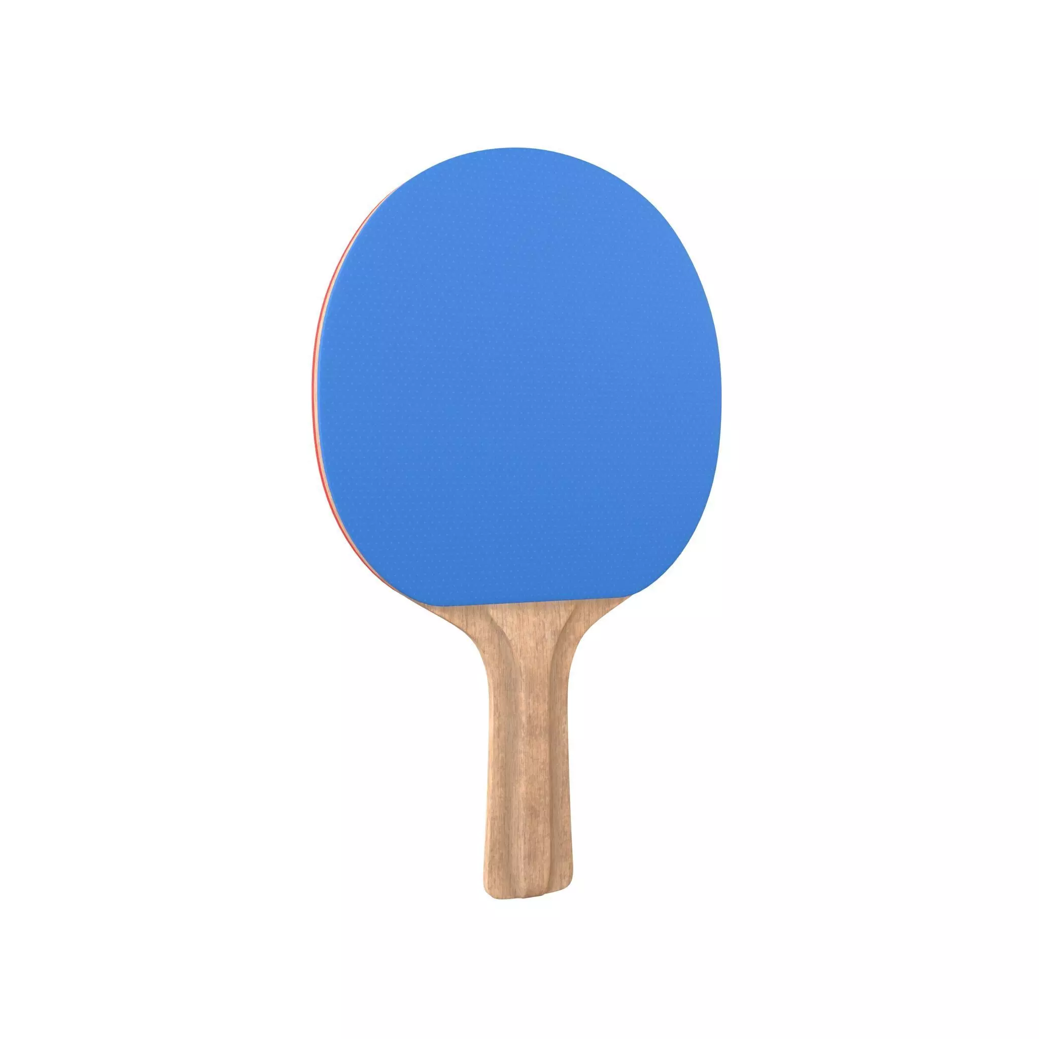 Ping Pong Paddle v1 002 Low-poly 3D model_0