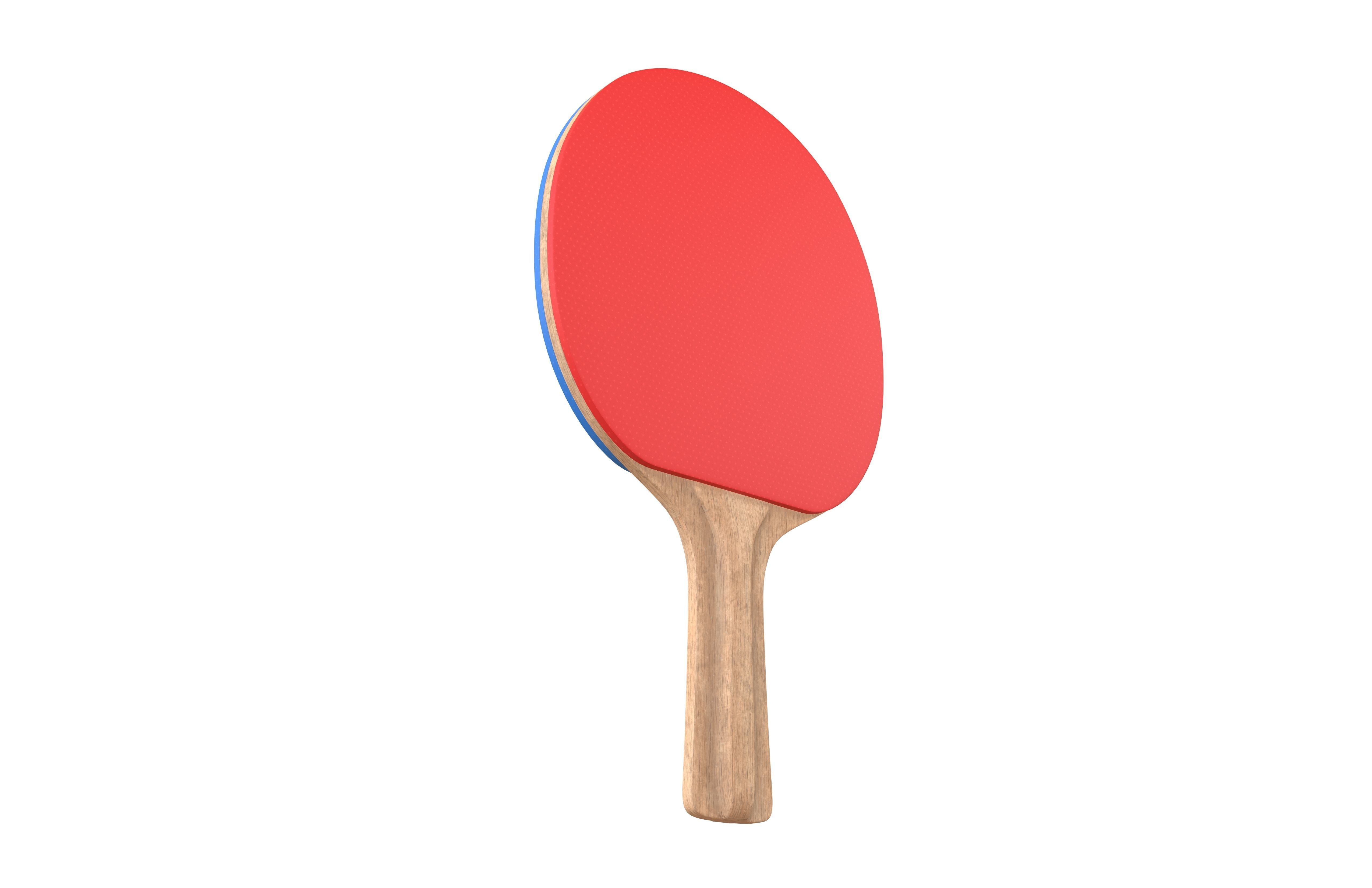 Ping Pong Paddle v1 002 Low-poly 3D model_4