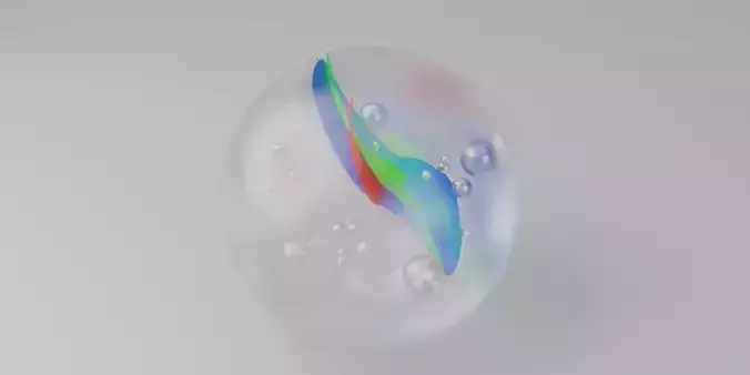 3D marble ball