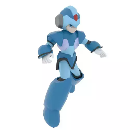 Megaman mega man Low-poly 3D model
