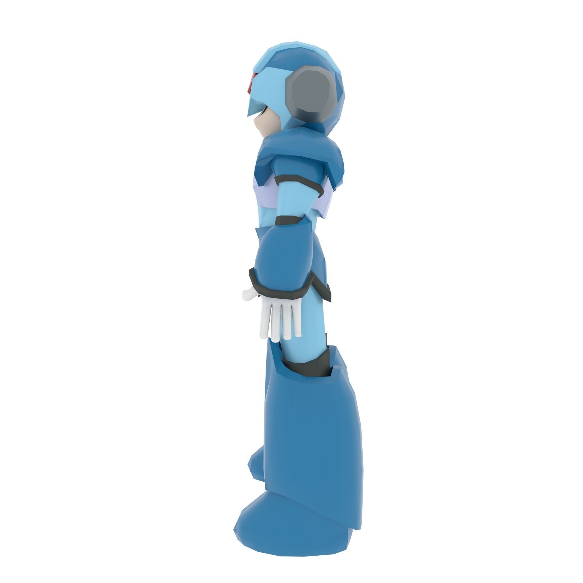 Megaman mega man Low-poly 3D model_5