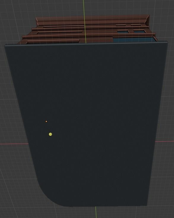 Two Colorful Low Poly Buildings Low-poly 3D model_11