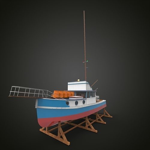 Building Fishing Ship 3D model