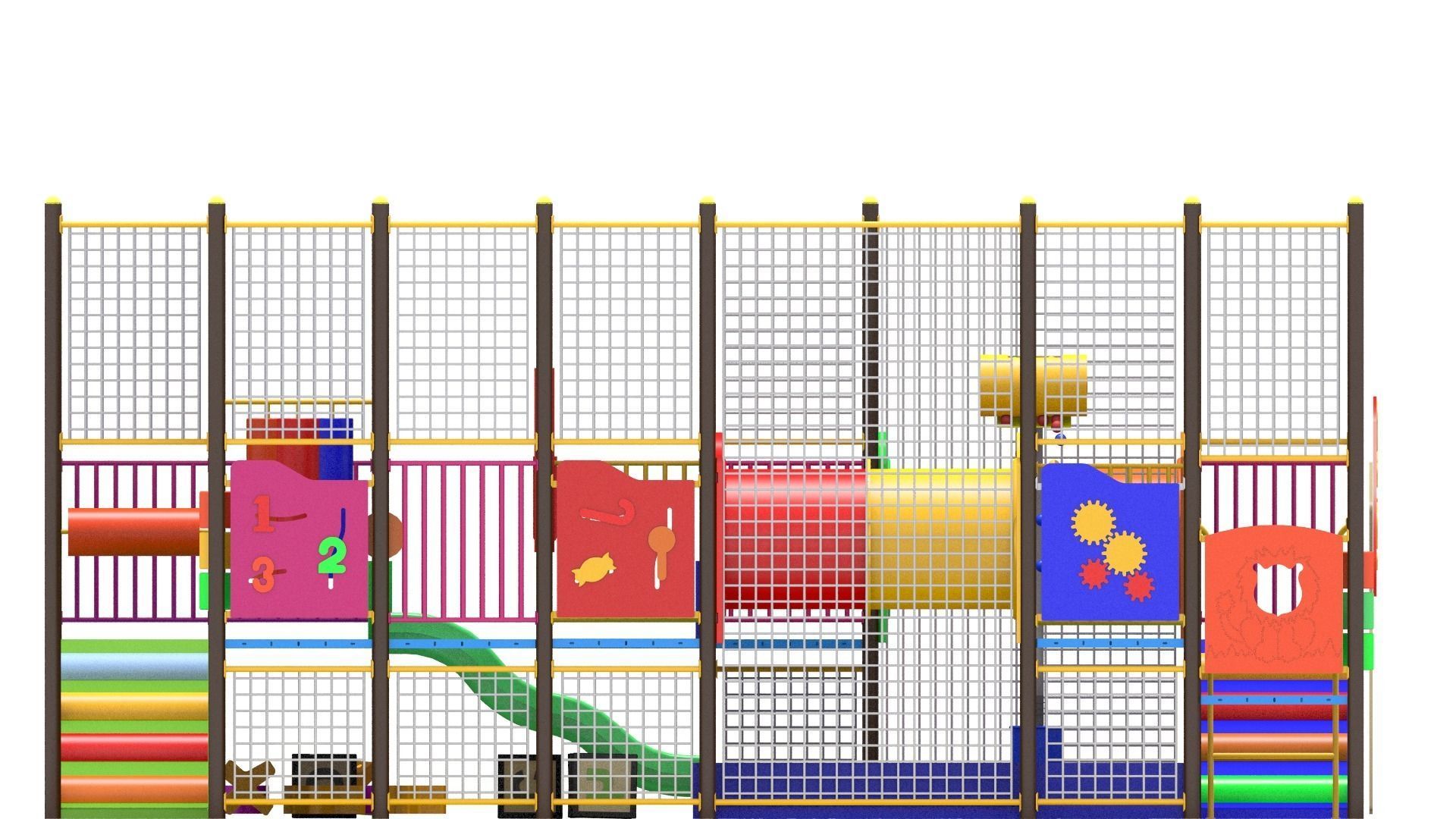 Indoor Playground 3D model_7