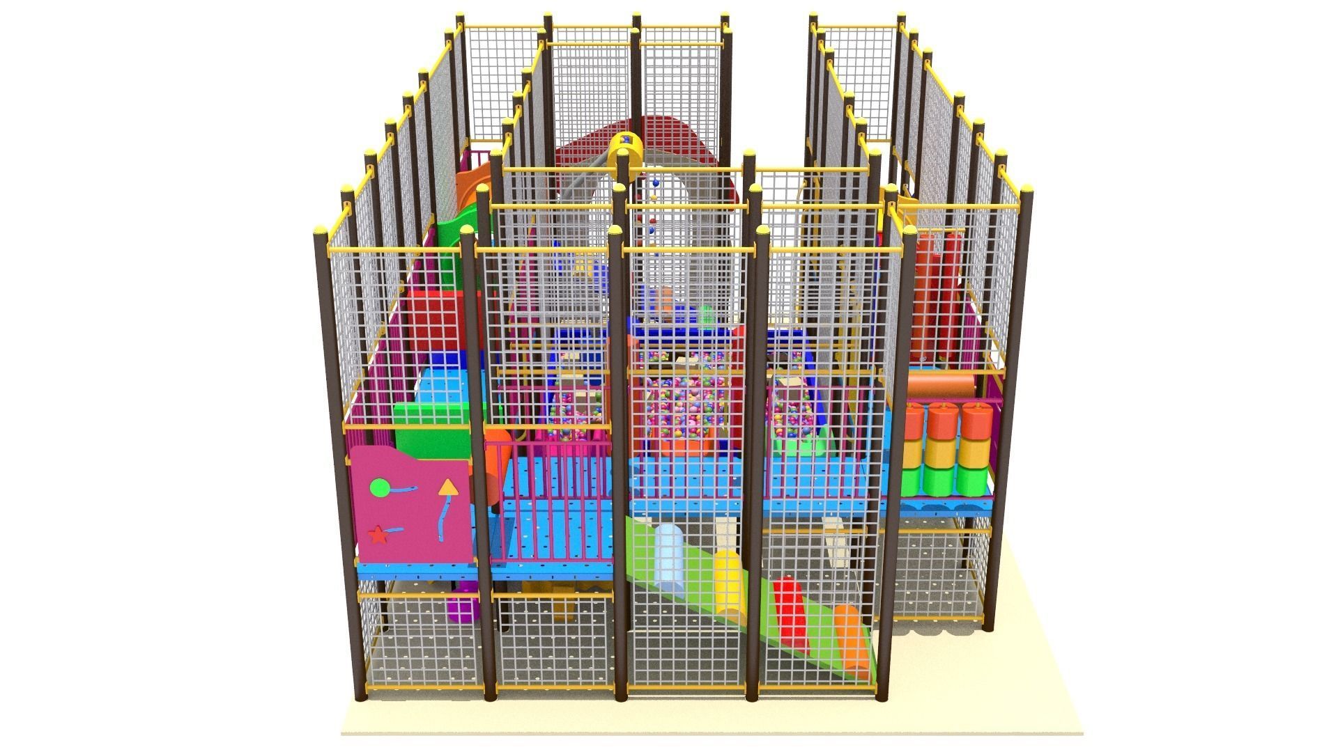 Indoor Playground 3D model_4