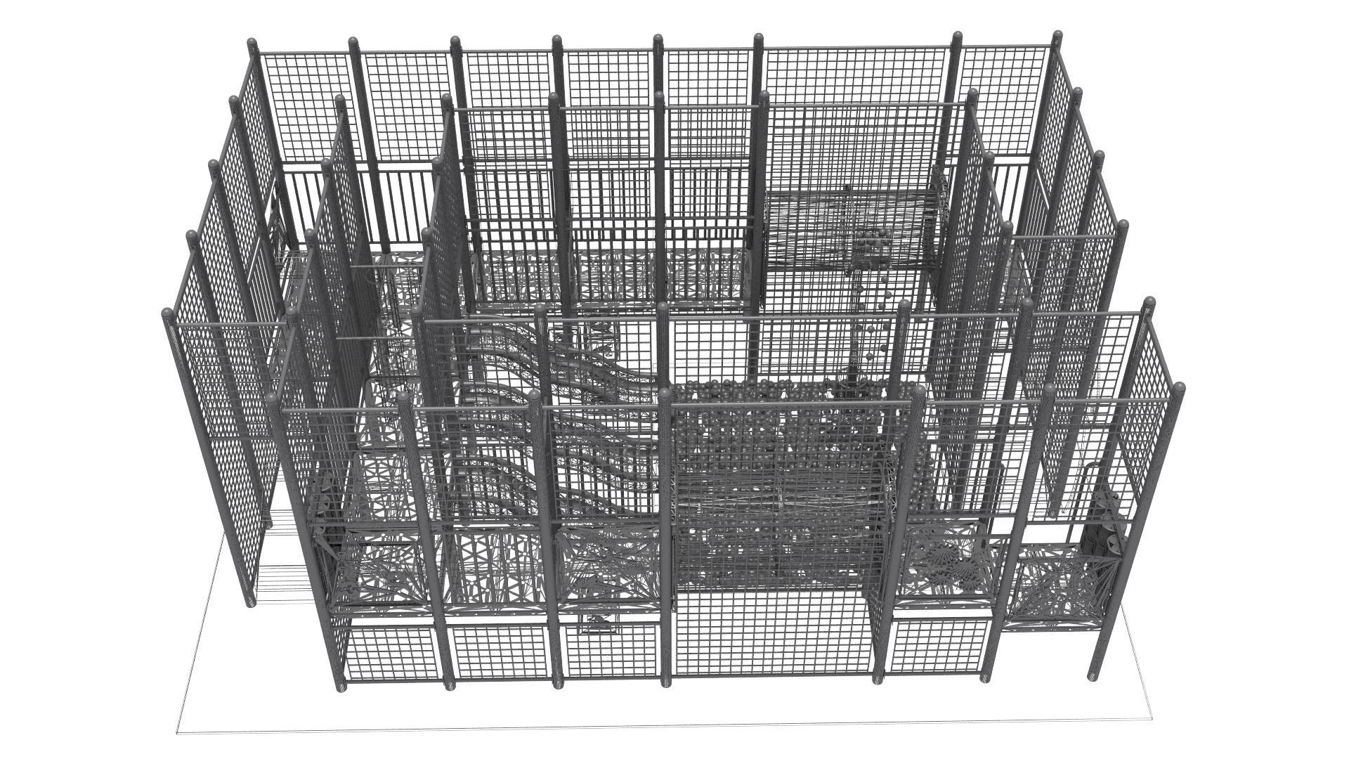 Indoor Playground 3D model_9