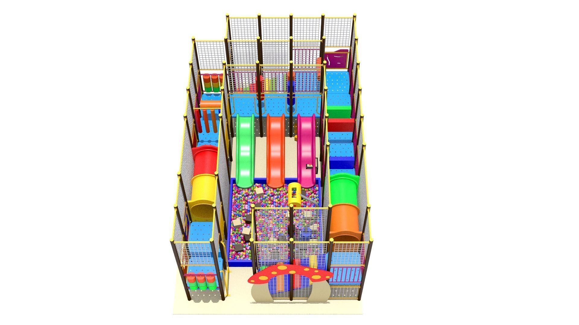 Indoor Playground 3D model_6