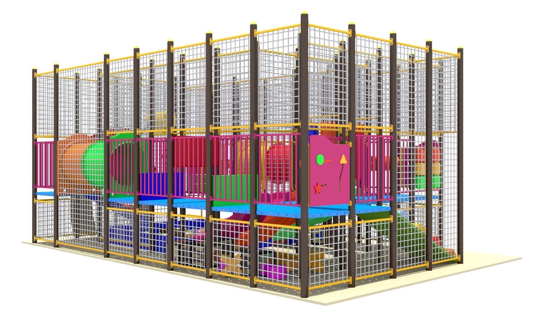 Indoor Playground 3D model_5