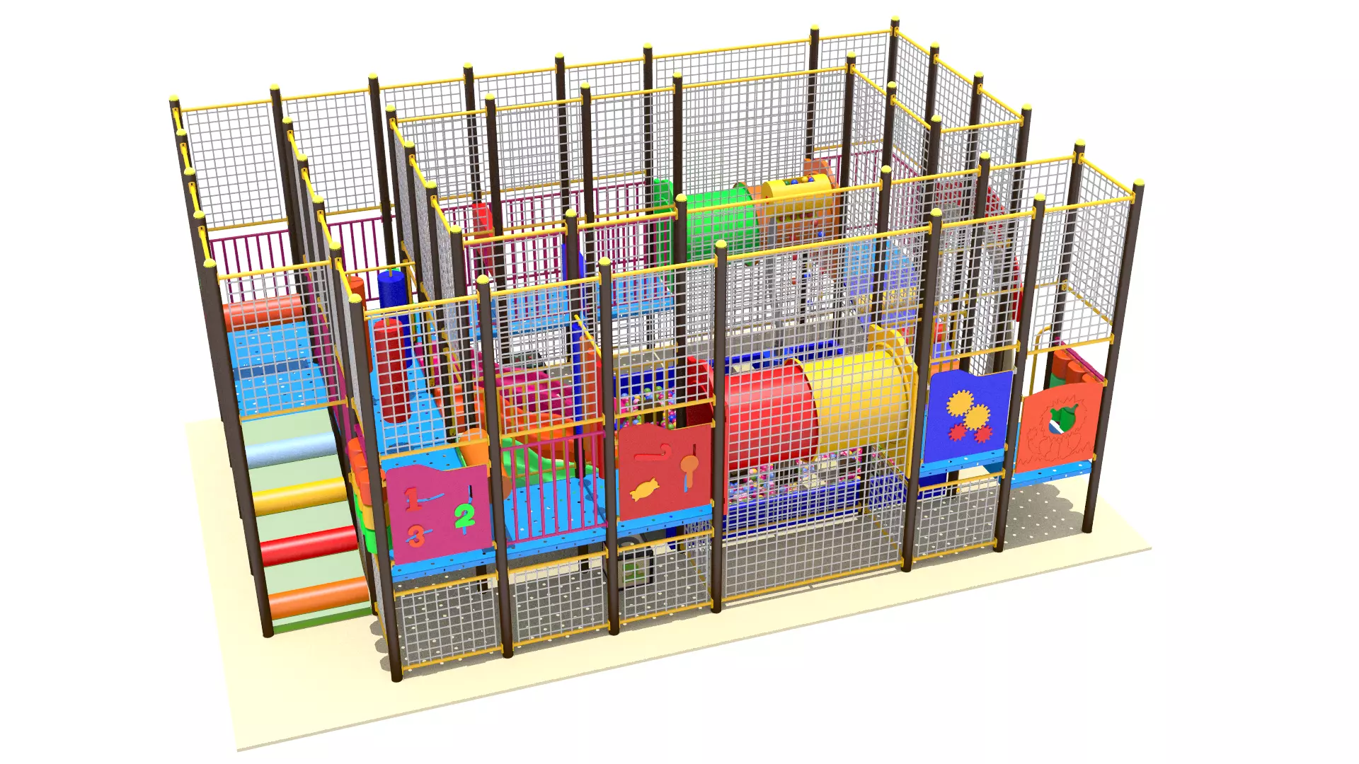 Indoor Playground 3D model_0
