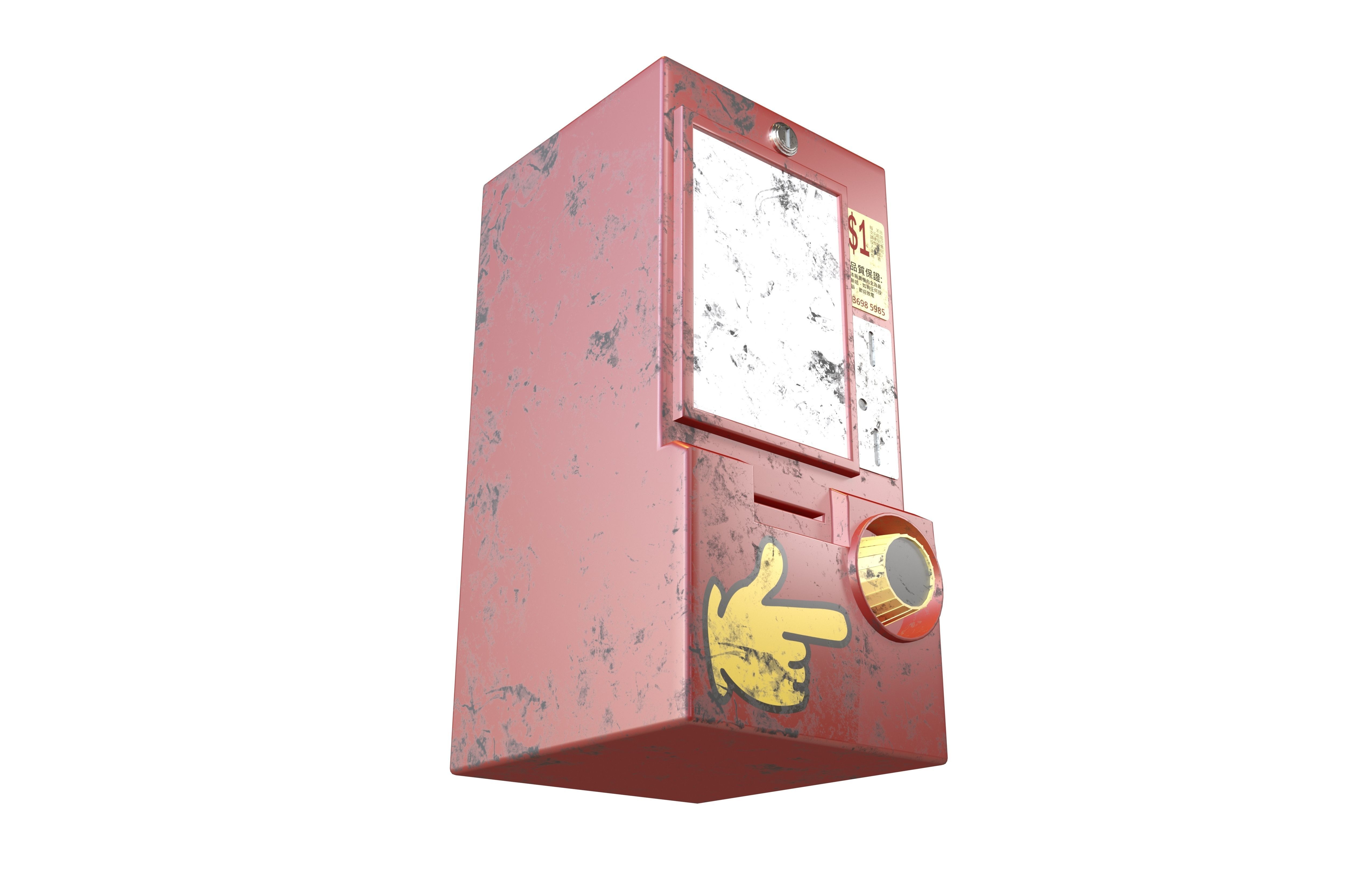 Yes Card Machine v1 002 Low-poly 3D model_3